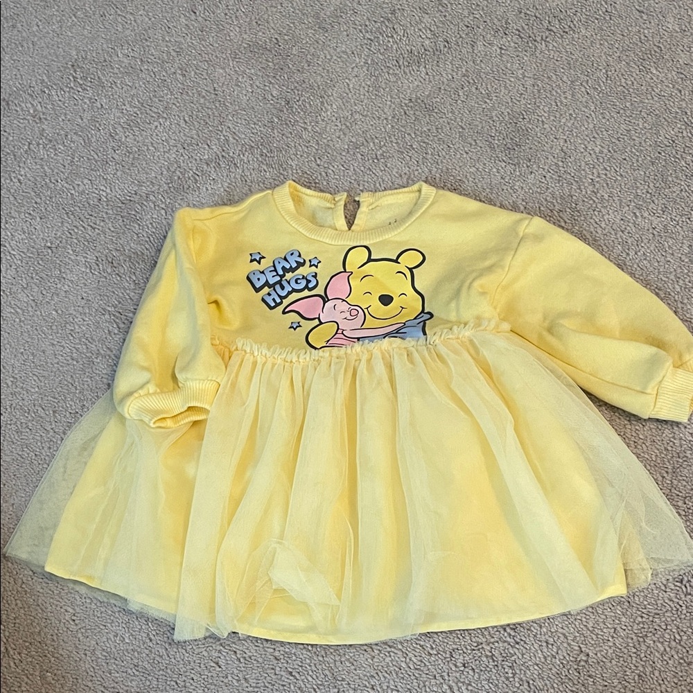 Yellow Winnie the Pooh Baby Dress